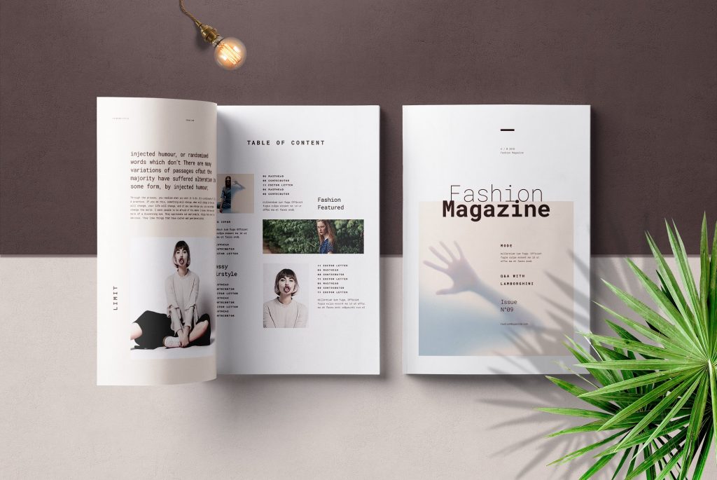 InDesign magazine template