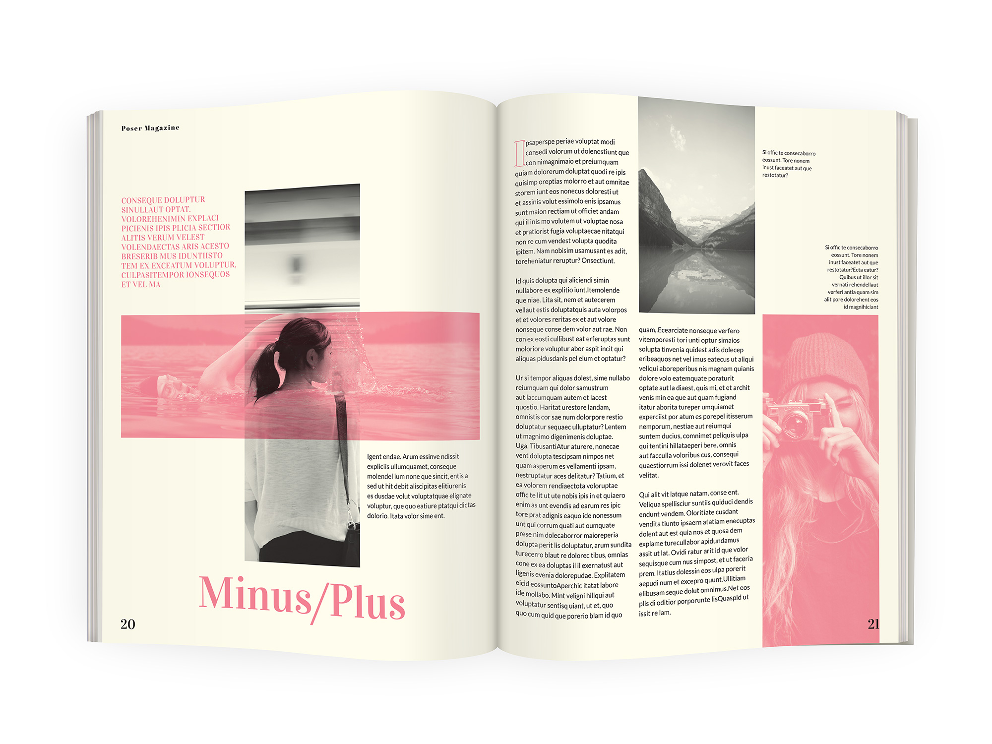 A4 magazine InDesign template download