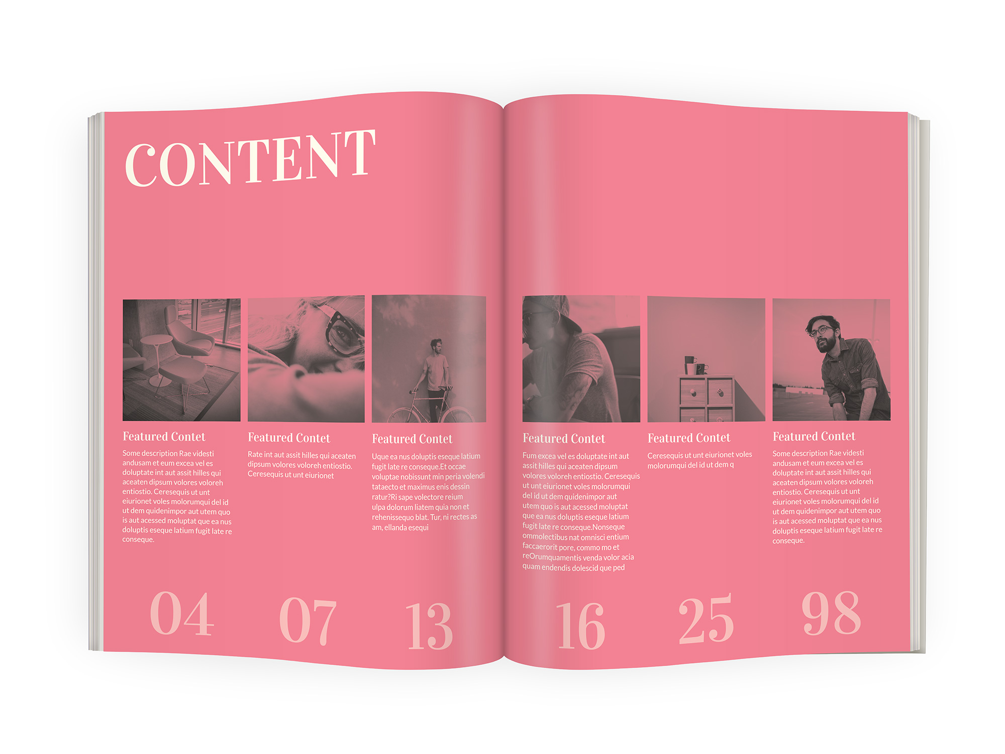 Magazine InDesign template